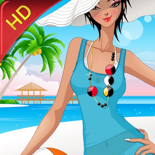 Beach Fashion HD Lite: Dress up and makeup game iOS App