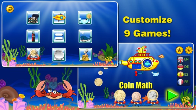 Euro€(LITE): Coin Math for kids, educati