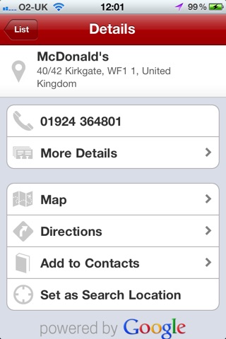 Burger Locator - Find your nearest McDonald's screenshot 2