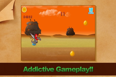 Flying Precious Dragon vs Monster Dinosaur Clan Sky Attack Story - Save the Precious Egg from Mega Death - Free iPhone/iPad Edition Game screenshot 4