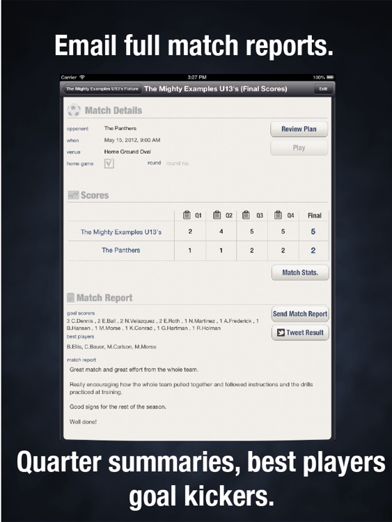Great Coach Football - Soccer Planning, Scoring and Statistics screenshot-3