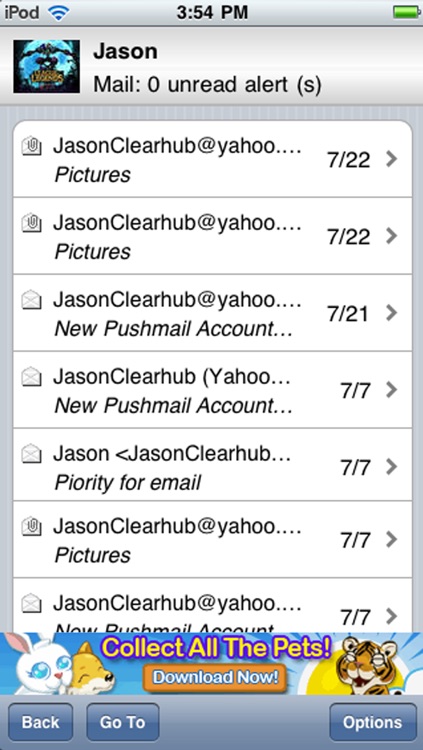 Windows Live Hotmail PUSH emails for iPhone & iPad
