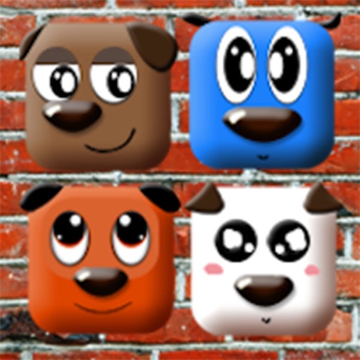 ! The Little Puppies, small casual brain trainer logical two player game for kids and girls. iOS App