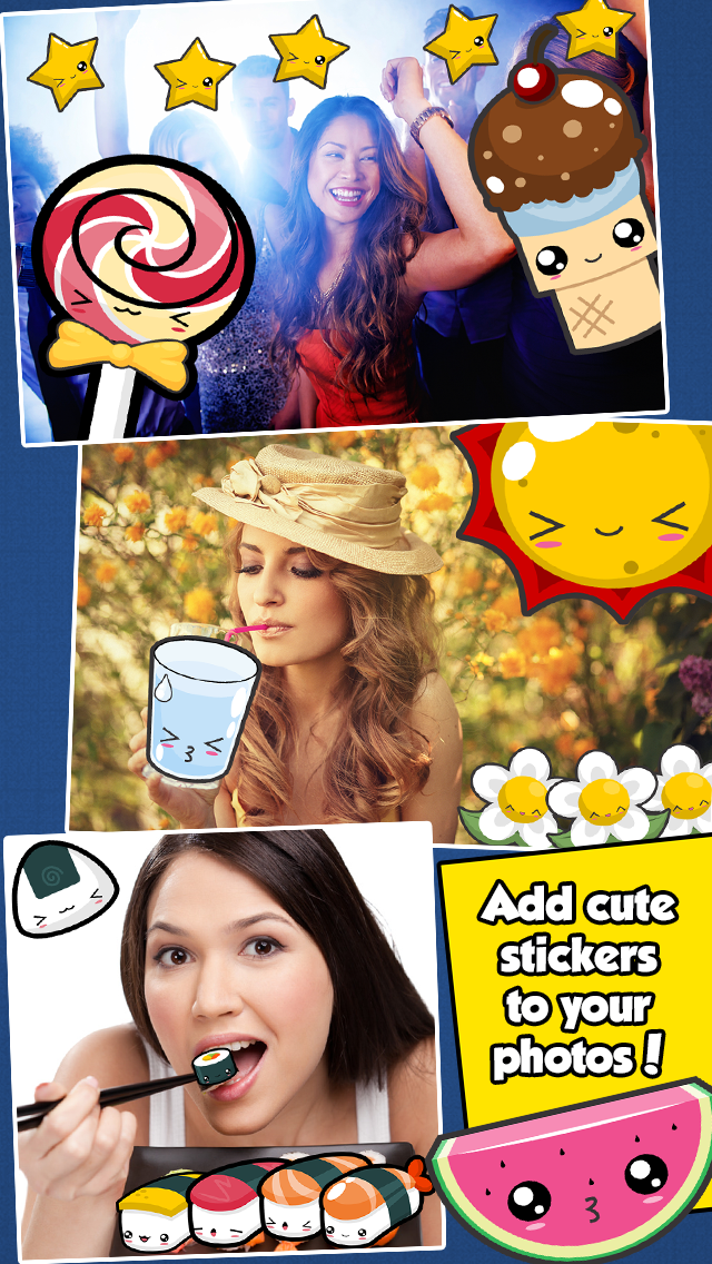 How to cancel & delete InstaCute Photo Editor - An Awesome Camera Booth App with Cute Kawaii Style Stickers to Dress Up your Picture Images from iphone & ipad 1