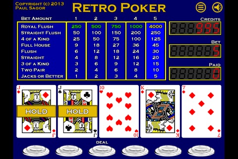 Retro Poker screenshot 3