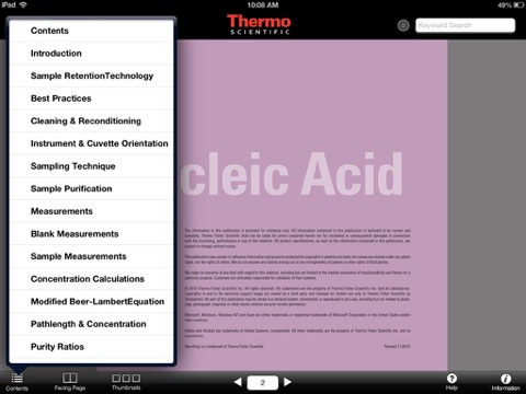 Thermo Scientific NanoDrop User Application screenshot 4