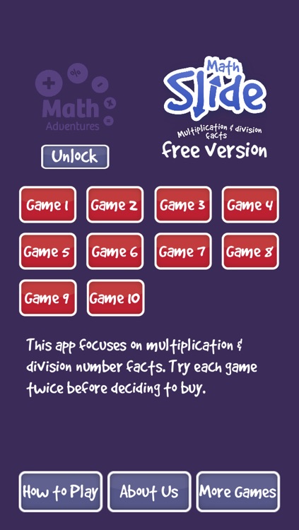 Math Slide: multiplication & division