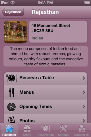 Rajasthan Restaurant screenshot 2