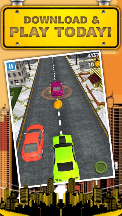 A 3D Downtown City Racing Game FREE screenshot-4