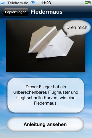 Papierflieger Anleitungen screenshot 2