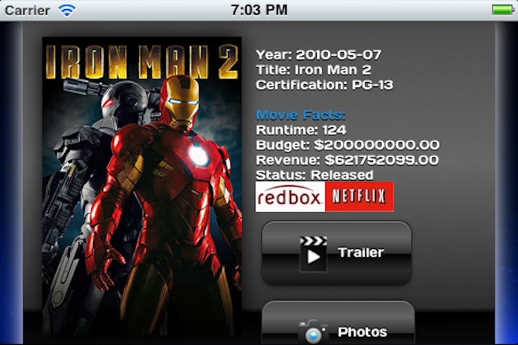 Movie Tracker for NetFlix and Redbox