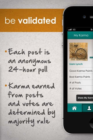 Karmasation—Anonymous Karma Tracking Community screenshot 2