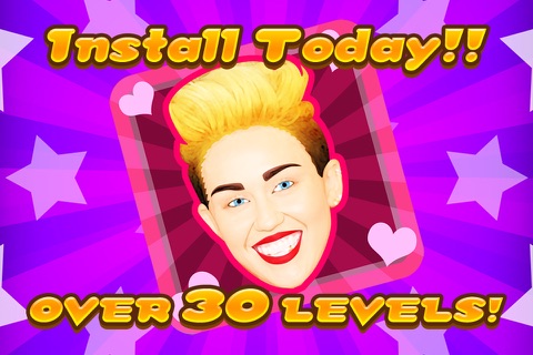 Puzzle Games Miley VS Kim Celebrity Tile Match FREE screenshot 3
