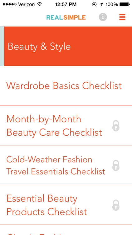 Real Simple Checklists