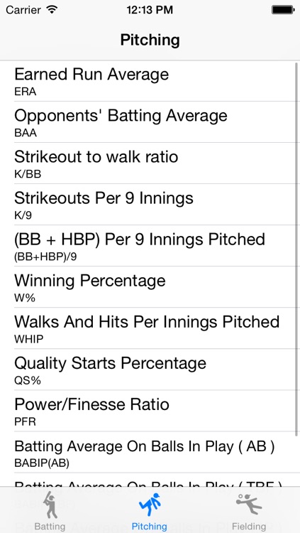 Baseball Statistics Calculator