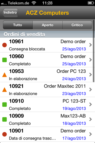 SAP ERP Order Status screenshot 3