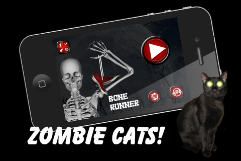 Bone Runner – Dead Man Run Blitz Against Undead Cat with Fire and Coins by Uber Zany screenshot 3