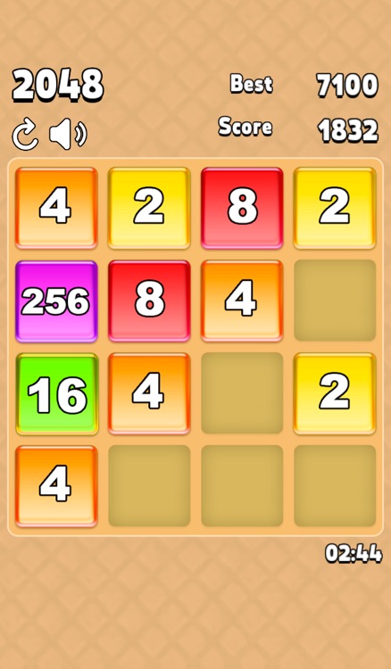 2048 candy swipe tiles game adventure