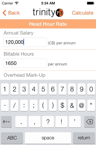 Resource Rate Calculator screenshot 4