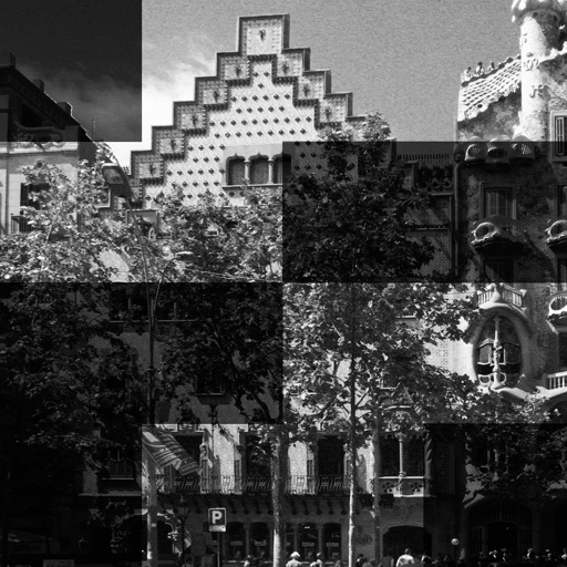 Casa Ametller, puzzle of Josep Puig i Cadafalch beautiful building in Passeig de Gracia, Barcelona icon