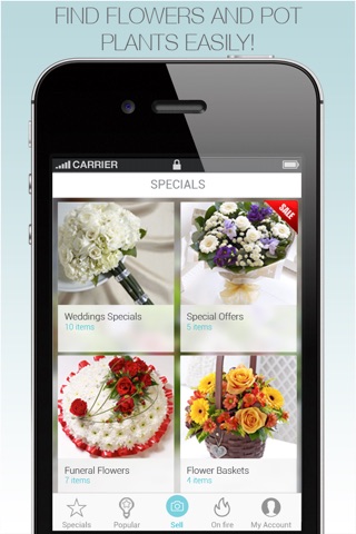 Buy, send, sell fresh flowers with Flowersense screenshot 4