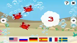 Game screenshot Ocean Counting Game for Children: Learn to count the numbers 1-20 in 7 languages mod apk