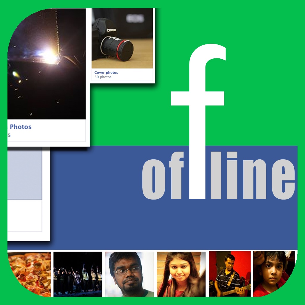 Offline Photo Albums for Facebook - Download fb image albums to your phone/pod/pad icon