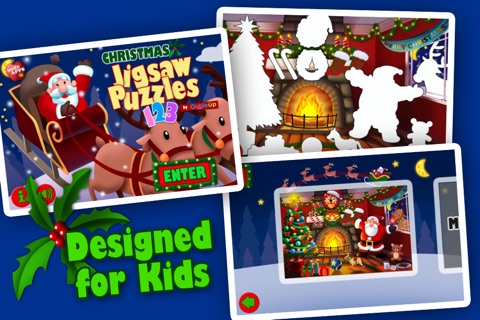 Christmas Jigsaw Puzzles 123 - Fun Learning Game for Kids screenshot 4