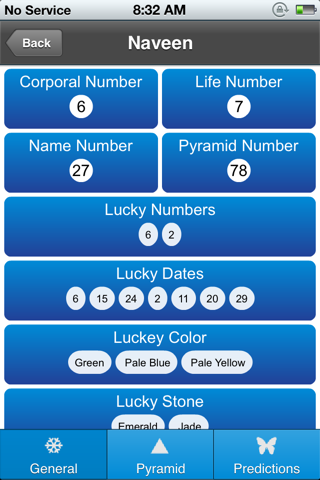 MS JAIN Numerology pyramid prediction screenshot 2