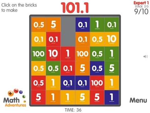 Math Adventures: Bricks screenshot 2