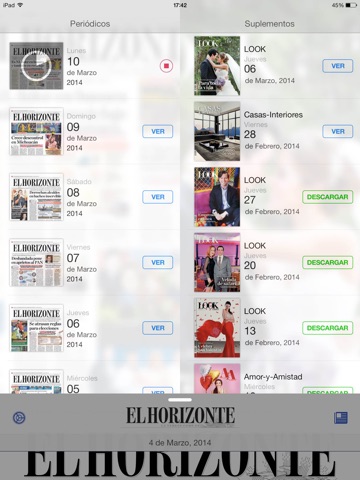 El Horizonte Impreso iPad screenshot 2