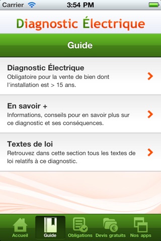 Diagnostic électrique screenshot 3