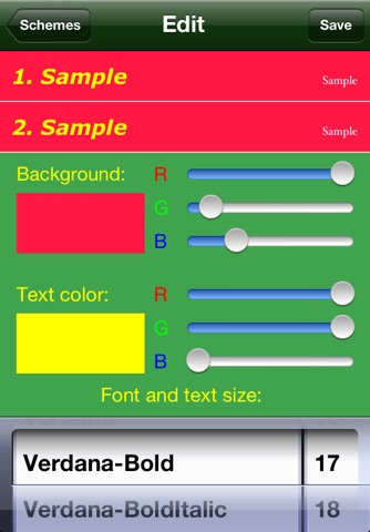 Color Lists Lite screenshot 4