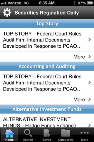 Securities Regulation Daily screenshot 2