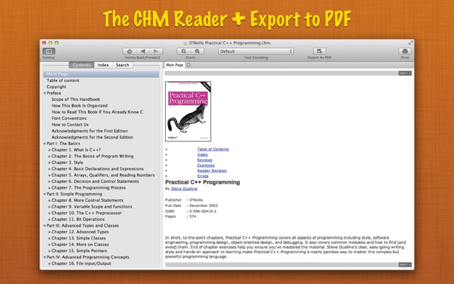 Read CHM+ : The CHM Reader + Export to P