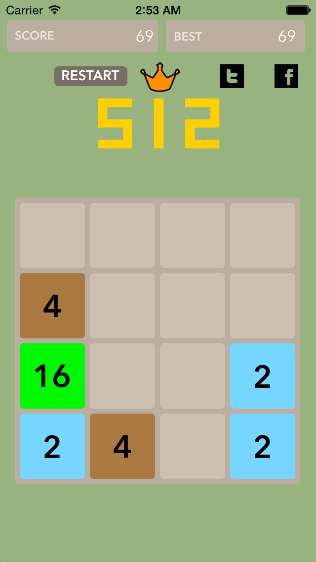 How to cancel & delete 2048 More Simple Easy Free Puzzle : 512 from iphone & ipad 1