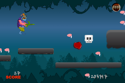 Monster Shooter Hunting Evil Zombie Quest - Jumping For Brain Run Free screenshot 2