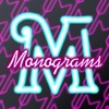 Neon Monogram - Designer Wallpaper, Icon Skin Monograms and Customized Backgrounds