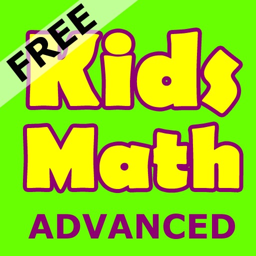 Kids Math Advanced Lite Free - Grade School Multiplication Division Skills Games icon