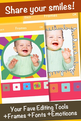 SmileyGram - Photo Edit with Emoticons, Frames, and Fonts screenshot 2