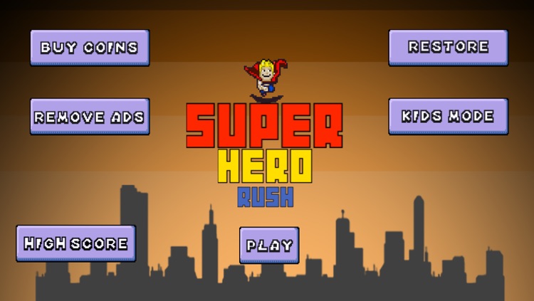 A Super Hero Rush - Hard Game