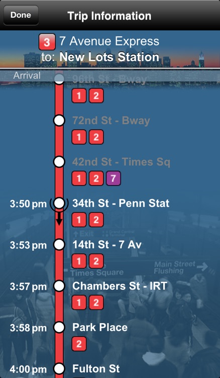 InTime NYC - Never miss your transport