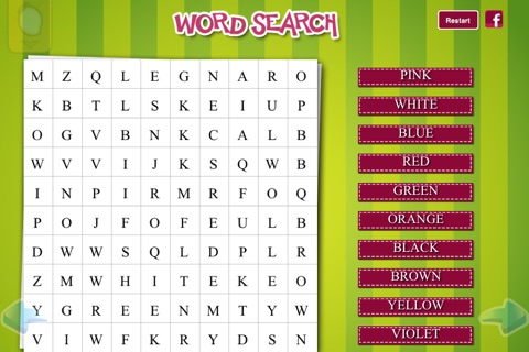 Fun With Puzzles, games, quizzes and word search to learn colors screenshot 3