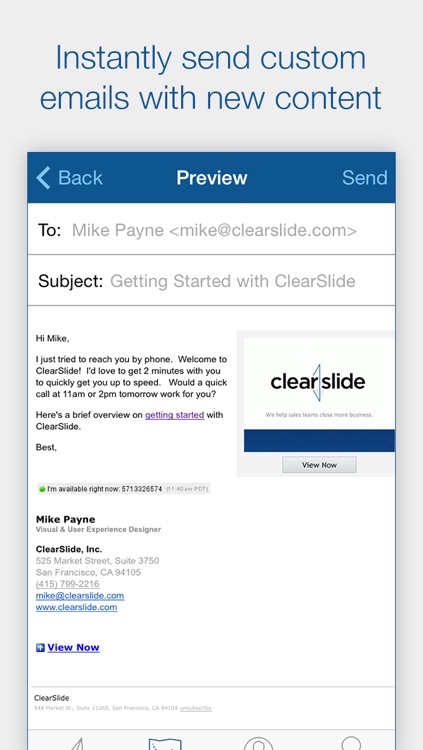 ClearSlide Connect - Track Email, Scan Business Cards, and Follow Up with Leads screenshot-4