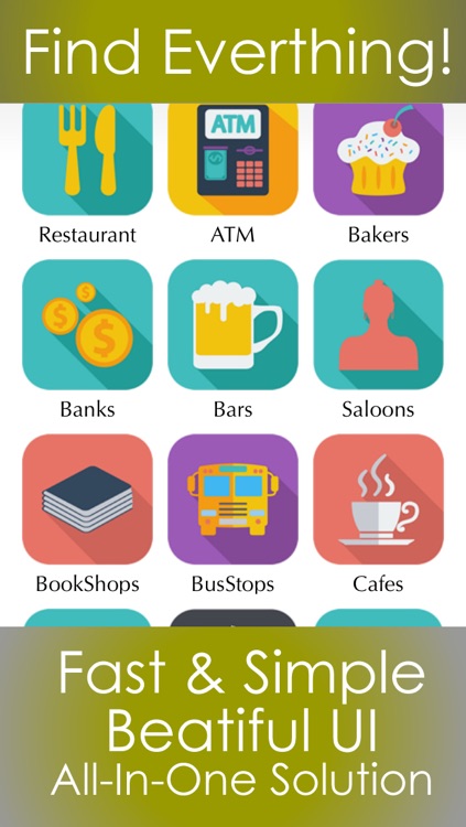 What's near me finder - The best restaurant , bars , banks , hotels , travel attractions and fast food places around you