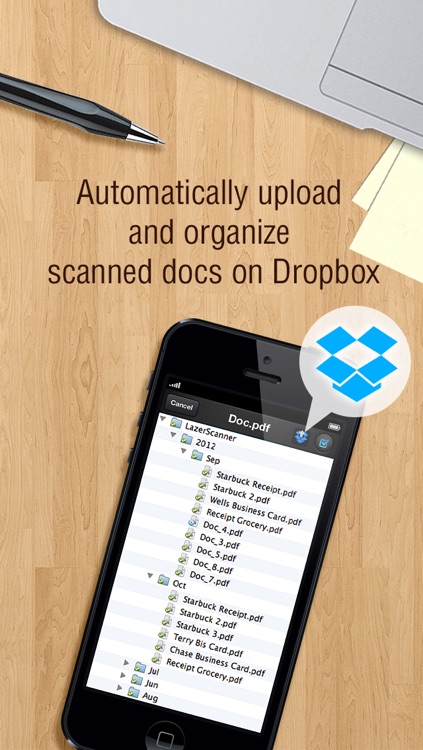 LazerScanner - Scan multiple doc to pdf and auto upload to Dropbox Free screenshot-4