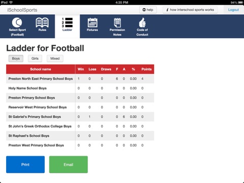 iSchoolSports - Parent and Student Edition screenshot 3