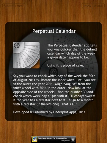 Perpetual Calendar screenshot 2