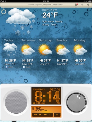 Alarm Clock & Weather HD - Digital Night Stand for iPad screenshot 4