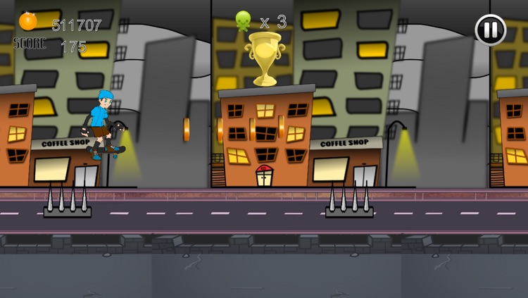 City Street Skateboard Race Skater Jumping Adventure Free screenshot-3